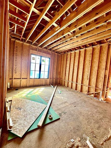 Current construction 10/2/24. Second-floor secondary bedroom #4 with an en suite bathroom