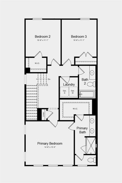 2D floor plan layout of this home in Alder Creek, Cumming, GA (Image 4).