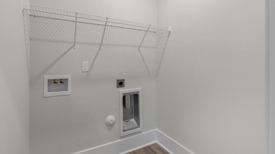 Representative unfurnished interior of a home built from the WREN by D.R. Horton in Indigo Preserve, Leland (Image 17). Representative unfurnished interior of a home built from the WREN by D.R. Horton in Indigo Preserve, Leland (Image 17).