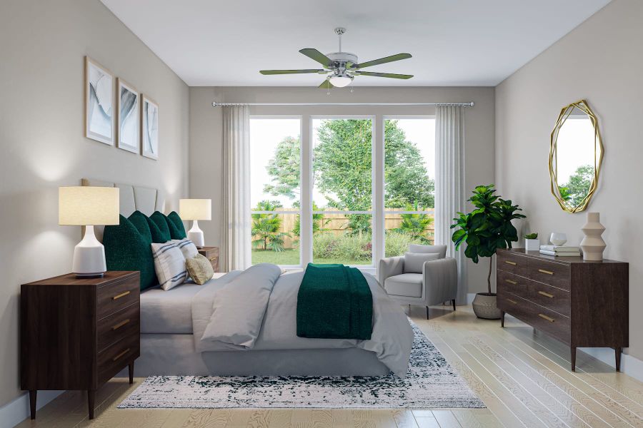 Furnished interior view inside a new home in Trillium, Richmond (Image 11).