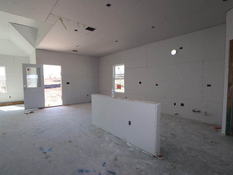 In-progress construction of a new home in Cascades at Onion Creek, Austin, TX (Image 6).