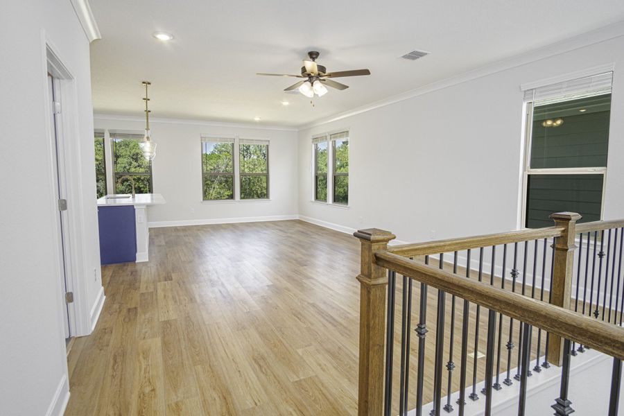 Representative unfurnished interior of a home built from the The Palmer by Rosehaven Homes in Magnolia Village, San Antonio (Image 11).