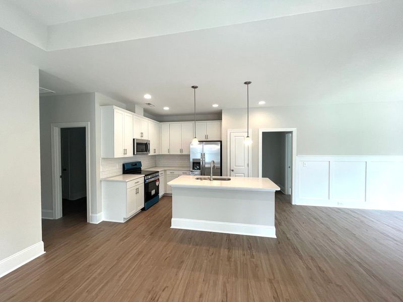 Representative furnished interior of a home built from the Jamestown by Bill Clark Homes in Osprey Landing, Southport (Image 3).