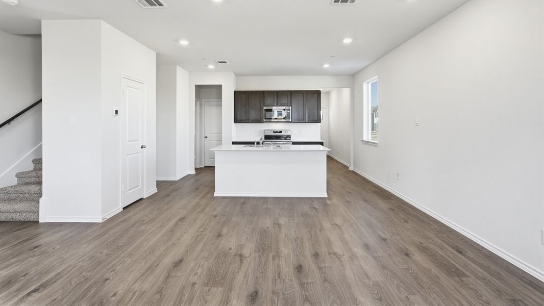 Representative unfurnished interior of a home built from the Hazel by D.R. Horton in Arbor Trails South, Princeton (Image 10).
