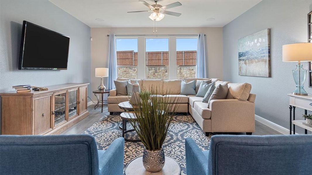 Furnished interior view inside a new home in Morningstar, Aledo (Image 13). Furnished interior view inside a new home in Morningstar, Aledo (Image 13).