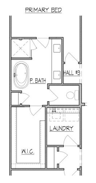 2D floor plan layout for the 2256 by Texas Homes in The Woodlands, Mico, TX (Image 5).