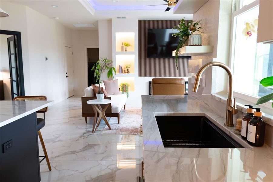 Furnished interior view inside a new home in , Dunnellon (Image 8).