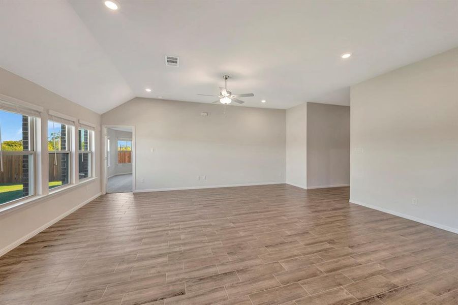 Spacious, unfurnished interior of a new home in The Preserve, Justin (Image 31).