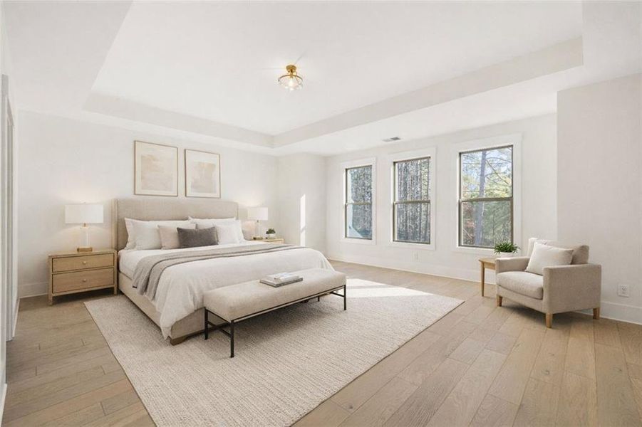 Furnished interior view inside a new home in Soleil Belmont Park, Canton (Image 15).