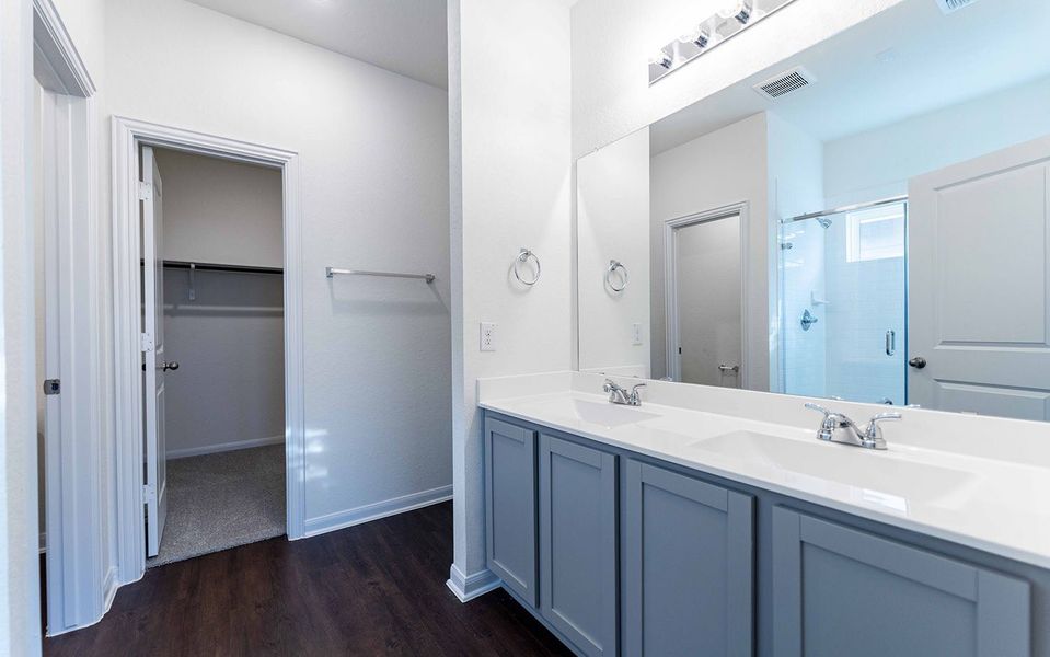 Furnished interior view inside a new home in Katzer Ranch, Converse (Image 7).