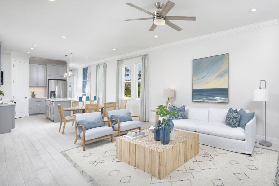 Representative furnished interior of a home built from the Seabranch by Mattamy Homes in Wellen Park, Venice (Image 8).