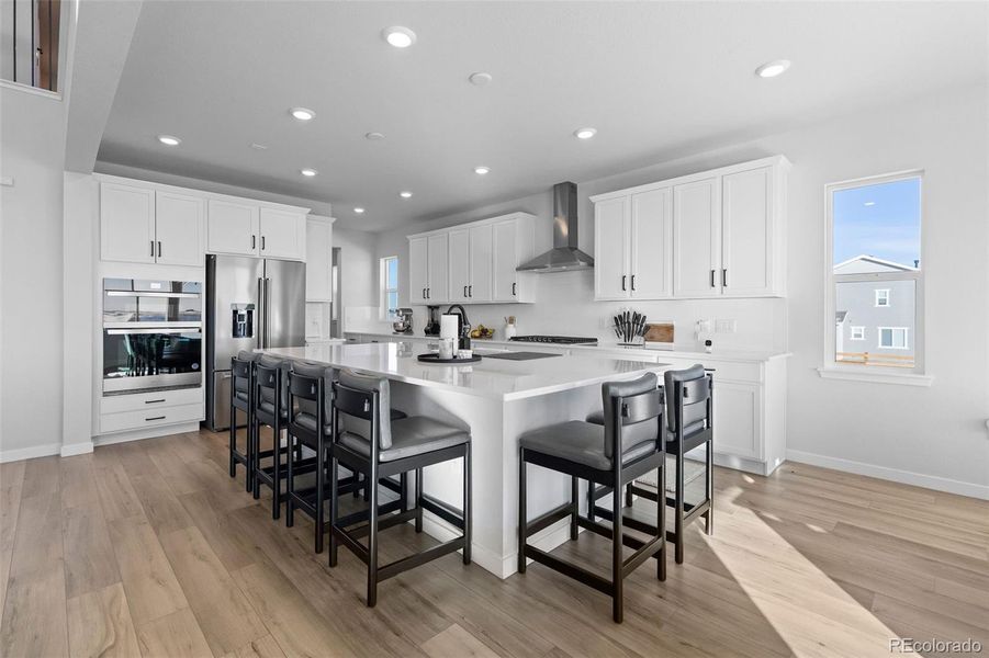Furnished interior view inside a new home in Trails at Smoky Hill, Parker (Image 39).