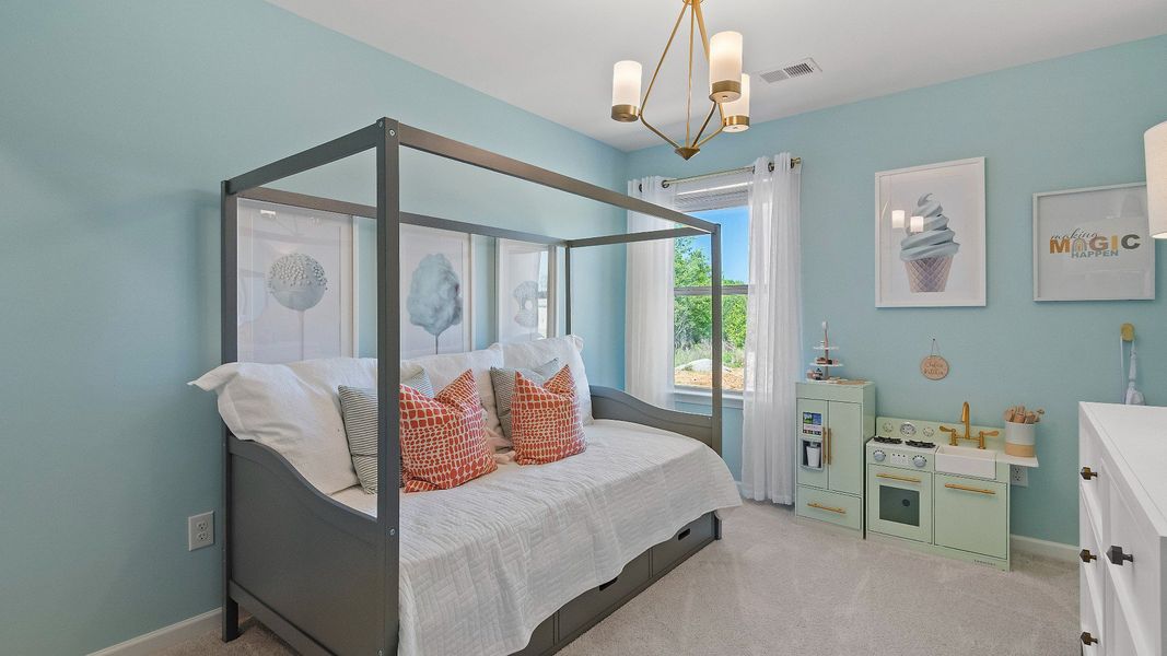 Representative furnished interior of a home built from the Reagan by DRB Homes in Towne Center, Hampton (Image 15).