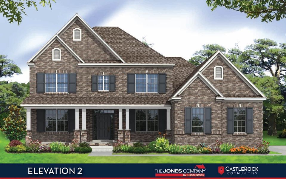 Representative exterior photo of a completed home built from the Carlisle by CastleRock Communities in Belvoir, Fairview, TN (Image 2).