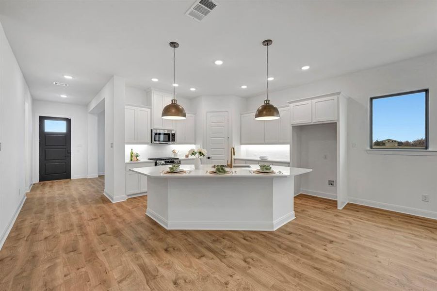Furnished interior view inside a new home in Talia – Garden Series, Mesquite (Image 7).