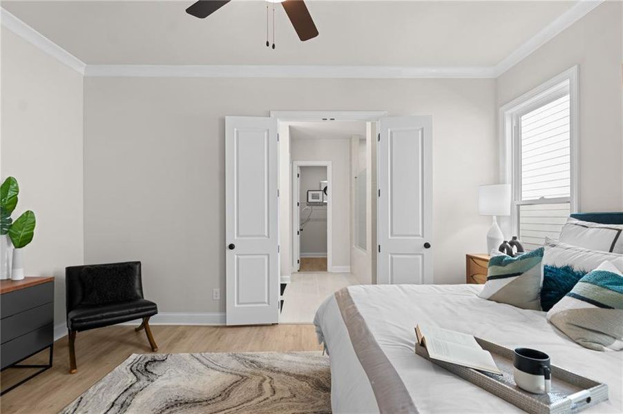 Furnished interior view inside a new home in Promenade at Sawnee Village, Cumming (Image 10).