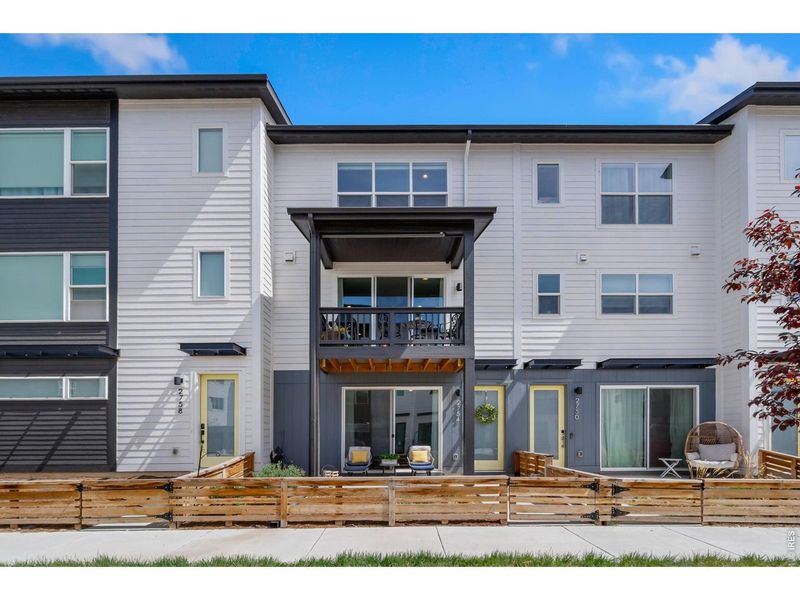 Exterior details and patio area of a home in , Broomfield (Image 22).