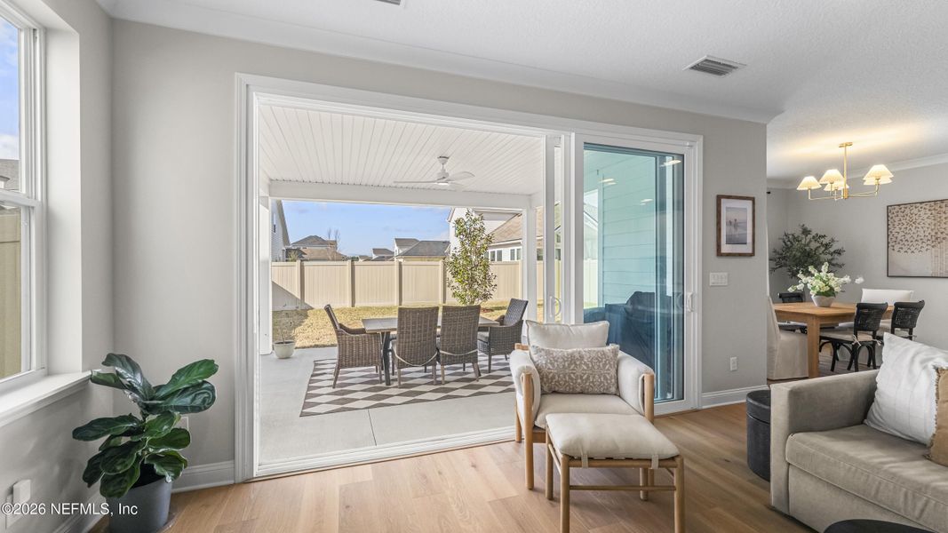 Furnished interior view inside a new home in Settler's Landing at Nocatee, Ponte Vedra (Image 25).