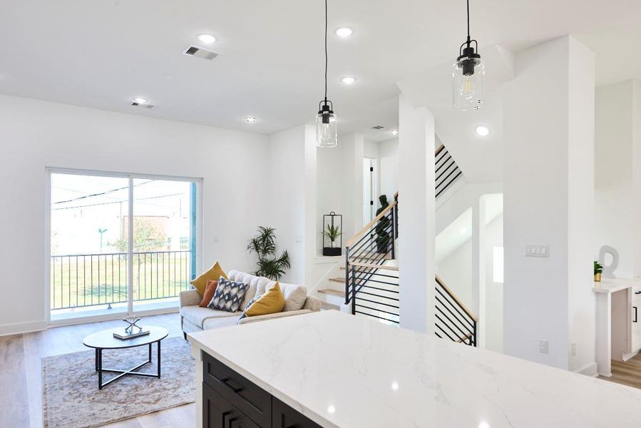 Furnished interior view inside a new home in , Houston (Image 15).