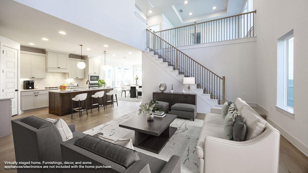 Furnished interior view inside a new home in Easton Park, Austin (Image 10).