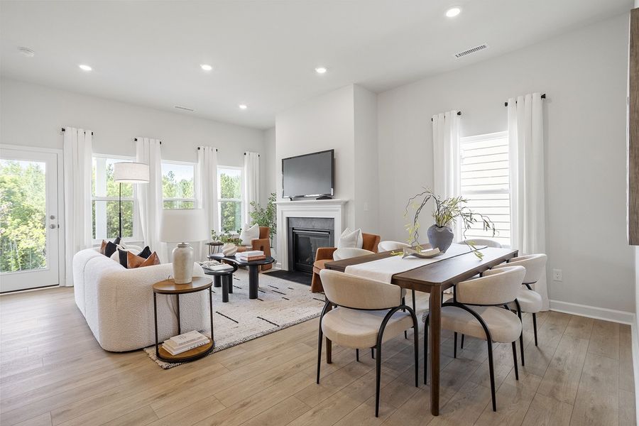 Furnished interior view inside a new home in Ovation at Sweetbrier, Durham (Image 11).