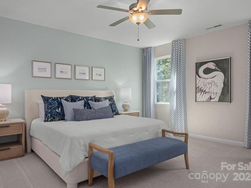 Furnished interior view inside a new home in Enclave at Belmont, Belmont (Image 11). Furnished interior view inside a new home in Enclave at Belmont, Belmont (Image 11).