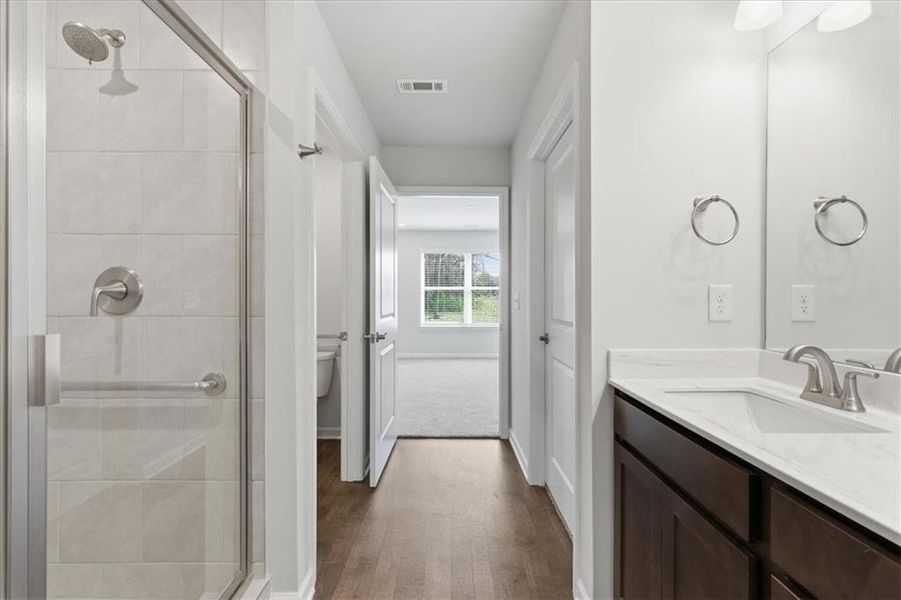 Furnished interior view inside a new home in Silver Leaf, Dawsonville (Image 13).