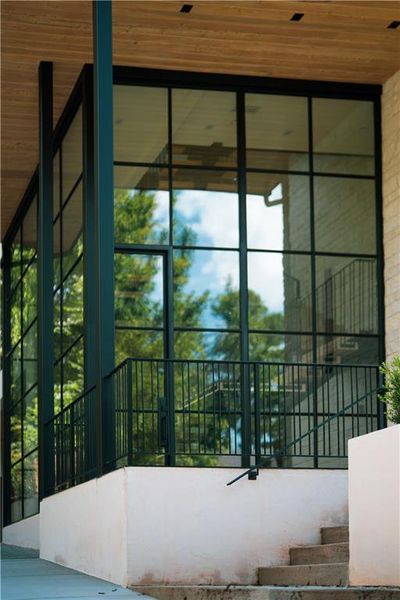 Exterior details and patio area of a home in , Atlanta (Image 31).