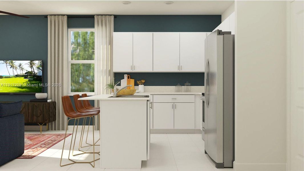 Furnished interior view inside a new home in Altamira: Granada Collection, Homestead (Image 5).