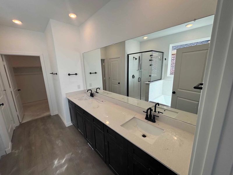 Primary Bathroom Construction Progress featuring the Oxford Collection Primary Bathroom Construction Progress featuring the Oxford Collection