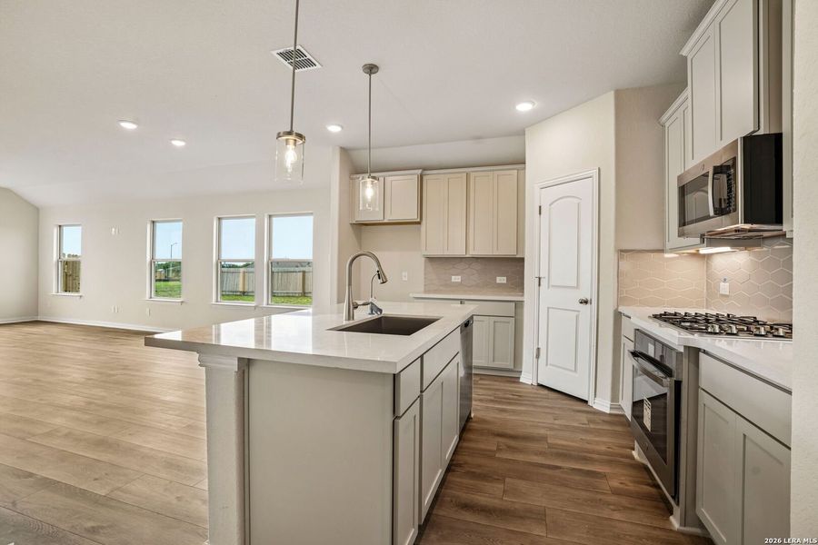 Furnished interior view inside a new home in Prairie Green, Converse (Image 10).