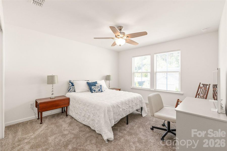 Second-floor guest room. one of three