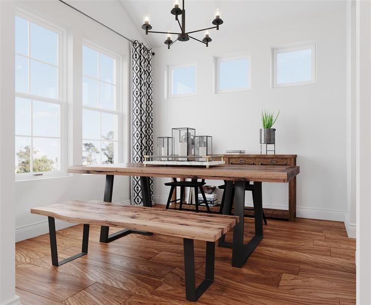 Beazer Homes Treeline Alpine floorplan. This is not a photo of the actual home, but is a photo of the Alpine floorplan.