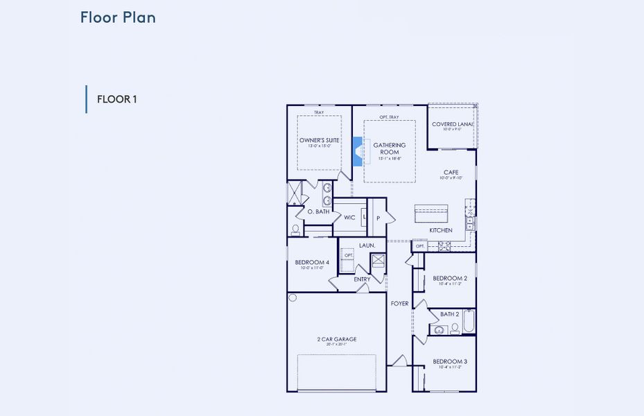 2D floor plan layout of this home in Sparrow Creek, Boiling Springs, SC (Image 5).