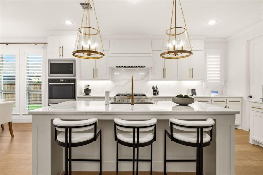 Furnished interior view inside a new home in , The Colony (Image 26).