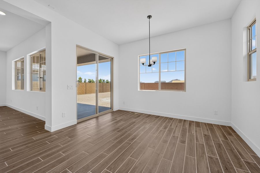 Spacious, unfurnished interior of a new home in Ellsworth Ranch, Queen Creek (Image 17). Spacious, unfurnished interior of a new home in Ellsworth Ranch, Queen Creek (Image 17).