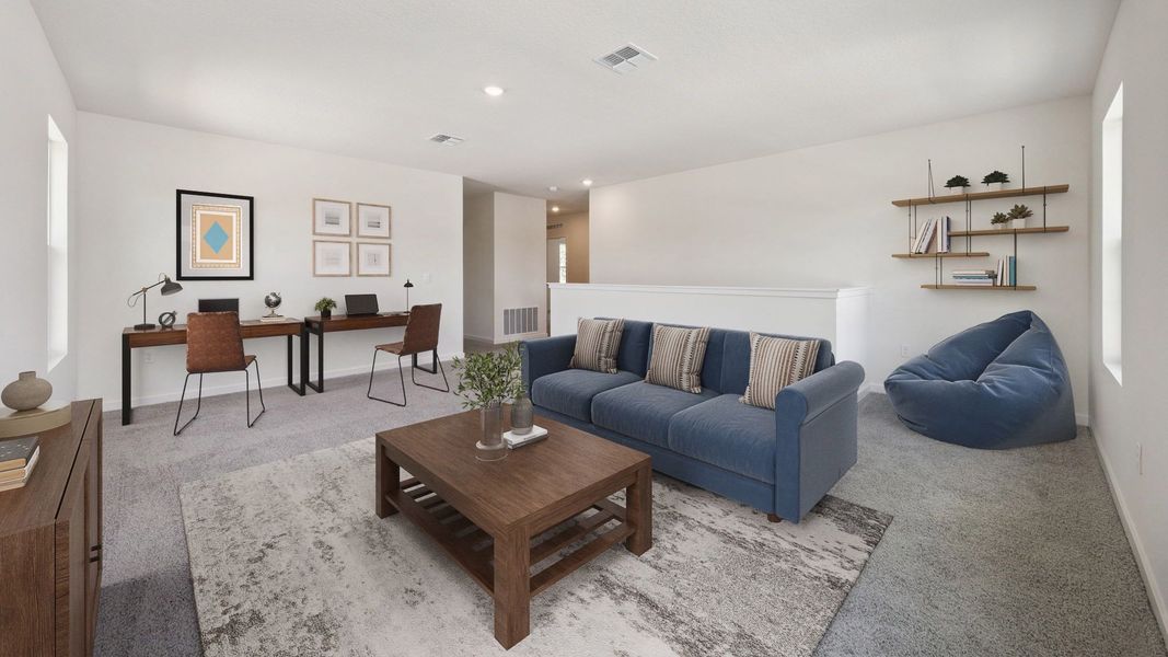 Furnished interior view inside a new home in Bradbury Estates, Sanford (Image 9).
