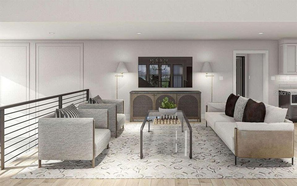 Furnished interior view inside a new home in , Tampa (Image 15).