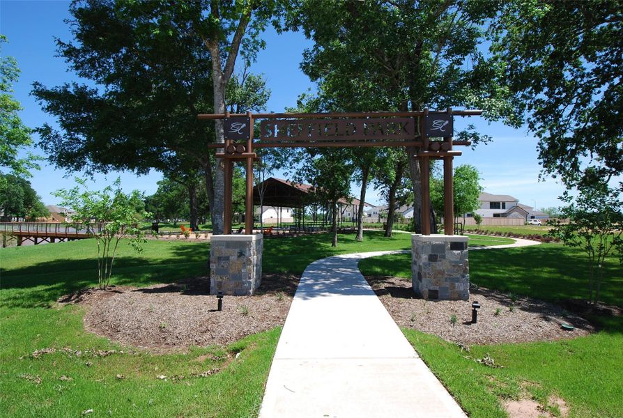One of the home's most unique features, Sheffield Park is located right next door, offering recreation, relaxation, and fun for all ages just steps from your Front Door. Whether enjoying the playground, open green spaces, or a leisurely stroll through the park, residents can take advantage of this exceptional amenity and the convenience of having it practically in their own Backyard.