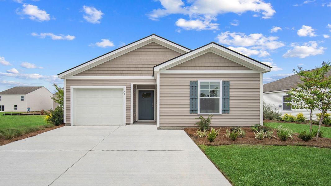 Representative exterior photo of a completed home built from the Sullivan by D.R. Horton in Rice Hope, Port Wentworth, GA (Image 2).