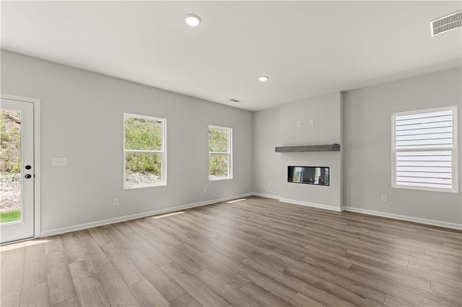 Spacious, unfurnished interior of a new home in The Bluffs, Canton (Image 17). Spacious, unfurnished interior of a new home in The Bluffs, Canton (Image 17).