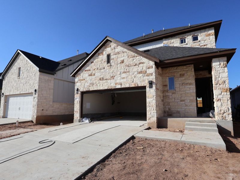 In-progress construction of a new home in Heritage, Dripping Springs, TX (Image 14).