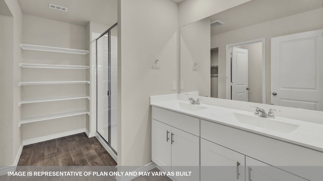 Furnished interior view inside a new home in Whisper South, San Marcos (Image 13).