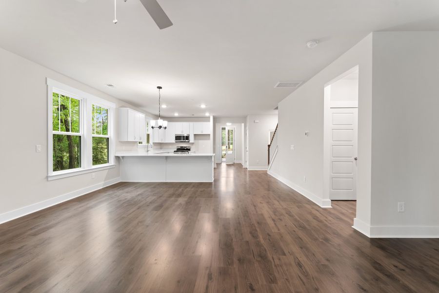 Bennet Living Room Overlooking Kitchen
