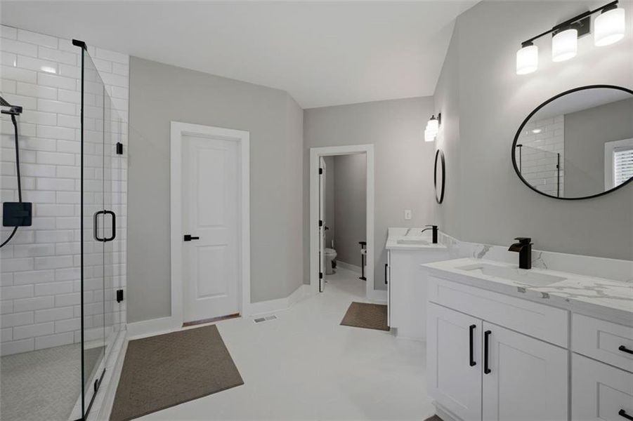 Furnished interior view inside a new home in , Canton (Image 40).