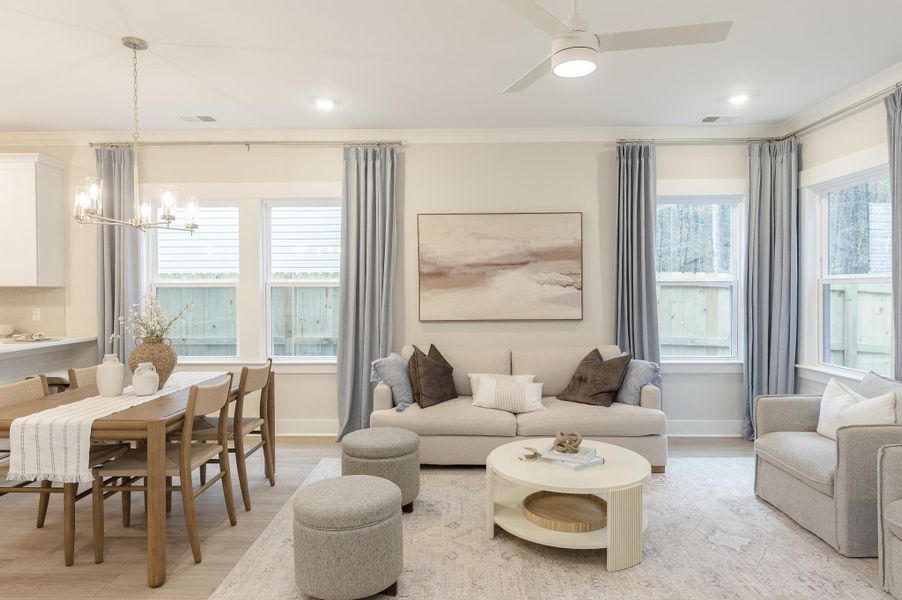 Furnished interior view inside a new home in Founder's Park, Summerville (Image 16).