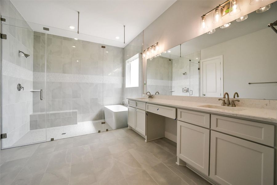 Furnished interior view inside a new home in Del Bello Lakes 60', Manvel (Image 6). Furnished interior view inside a new home in Del Bello Lakes 60', Manvel (Image 6).