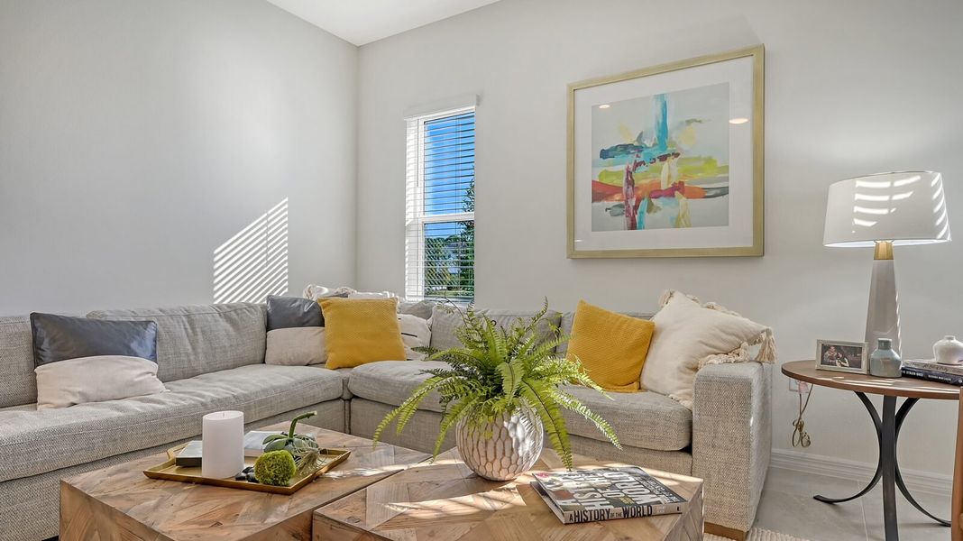 Representative furnished interior of a home built from the Morgan by Neal Communities in Grand Park, Sarasota (Image 9).