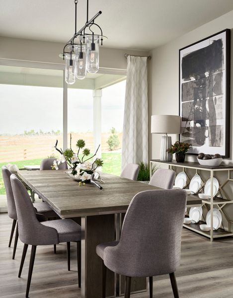 Representative furnished interior of a home built from the 4031 by Tri Pointe Homes in Reunion, Commerce City (Image 6).
