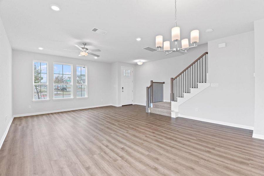 Spacious, unfurnished interior of a new home in Retreat at Hero Way, Leander (Image 19).